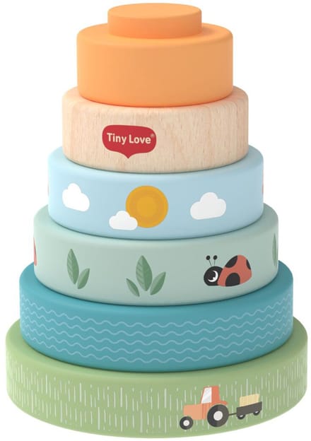 Tiny Love Farmers Funday Stapeltoren - Hout