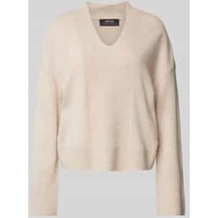 Gebreide pullover met ribboorden
