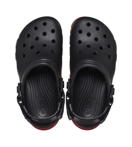Crocs Duet Max II Clog Zwart/Rood Maat 32/33 US J1