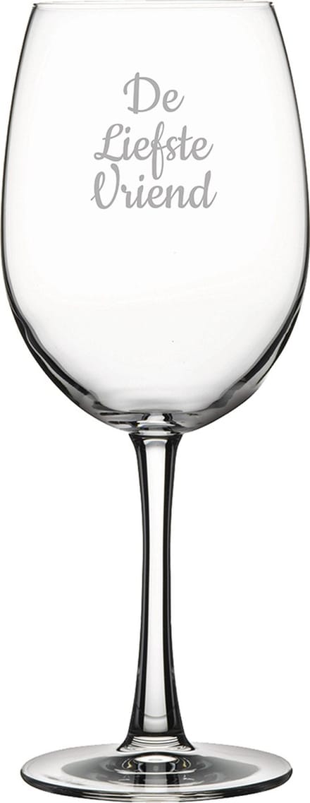 Gegraveerde Rode wijnglas 46cl De Liefste Vriend