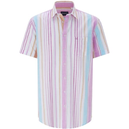Babista herren Overhemd Met Korte Mouwen - 41/42 - roze - Plus Size