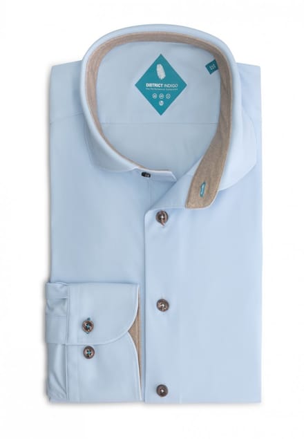 District Indigo Performance Overhemd Lightblue (7.32.025.739 - 017)