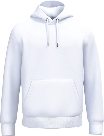 Native Spirit Ecologische uniseks sweater met capuchon NS444 - White - M