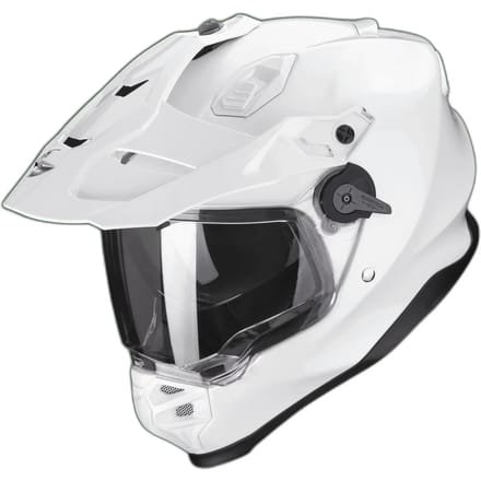 Scorpion ADF-9000 Air Solid Parelwit Adventure Helm - Helm
