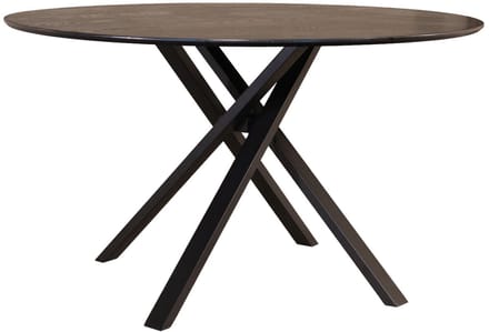 Eettafel rond Ronsi Antoinette zwart 140cm ronde tafel MDF eetkamertafel