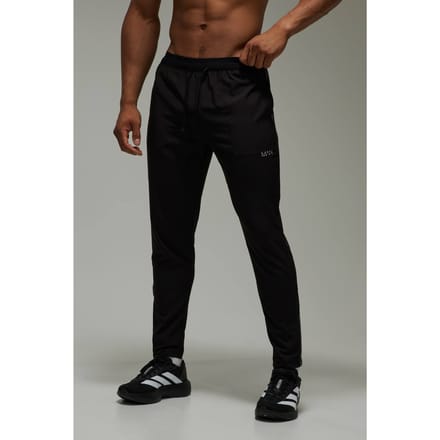 Heren Actieve Hardloop Reflecterende Taps Toelopende Jogger | Black | Size Small