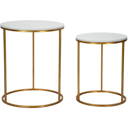 Tafel Simply Marble Couple Ø 52x63-42x53