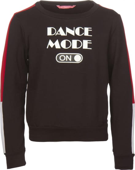 Papillon Sweatshirt Meisjes Katoen Zwart Maat 128