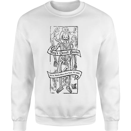 Ghostbusters Ray's Occult Candle Sweatshirt - White - XL