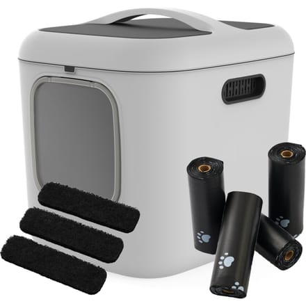 Rotho MyPet BIALA schepje met houder - Set: Schep met houder + Kattenbak BIALA XL