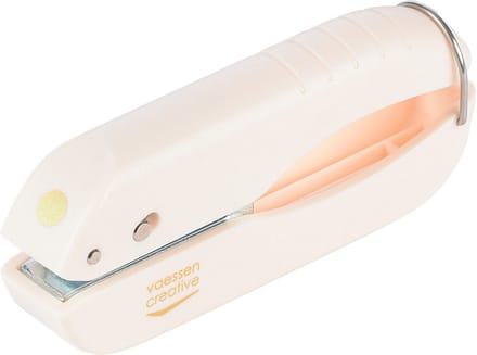 Vaessen Creative Pons - Ponstang Cirkel - Ø 6,4 mm – Ivoor - Ergonomische Grip