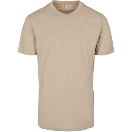 Build Your Brand - Rond Hals T-Shirt - Sand maat XL