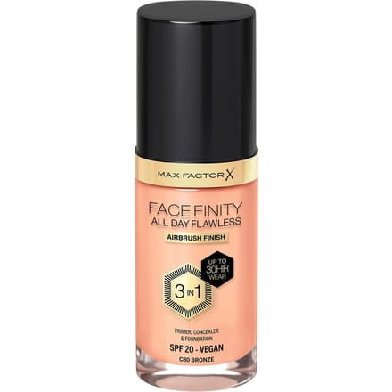 Max Factor Facefinity All Day Flawless 3 in 1 Vegan Foundation 30ml (Various Shades) - C80 - BRONZE