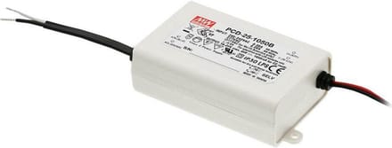 Meanwell LED Trafo 25W 16-24VDC 1050mA IP20 CC Triac-dim PCD-25-1050B