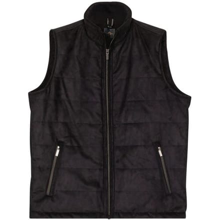 Baileys Body-Warmer High Neck Zipped Sidepockets Suede Look Navy / male
