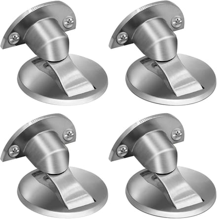 Magnetische Deurstopper - Deurvastzetter Deurhouder - Deuren Open Houden - Onzichtbaar Ontwerp - 4 mm dik - Zilver
