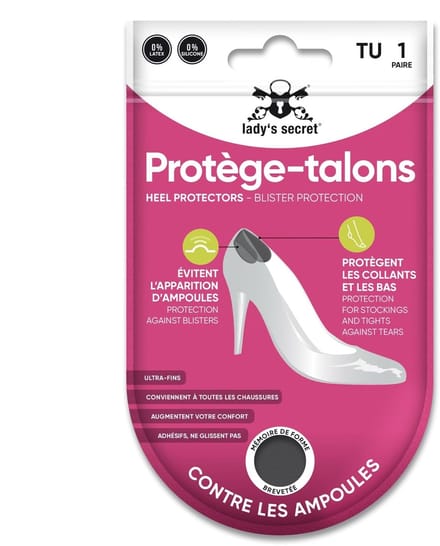 Lady's Secret hielbeschermers No Pain Zwart