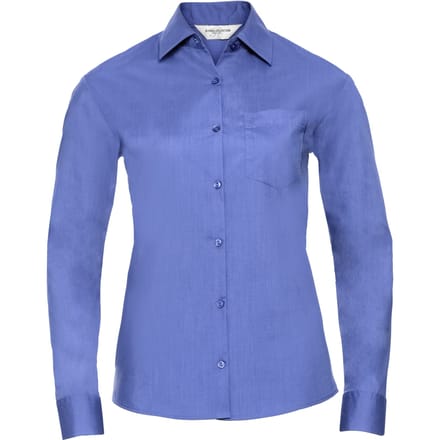 Russell Collectie Dames / Dames Lange Mouwen Shirt (Bedrijfsblauw)