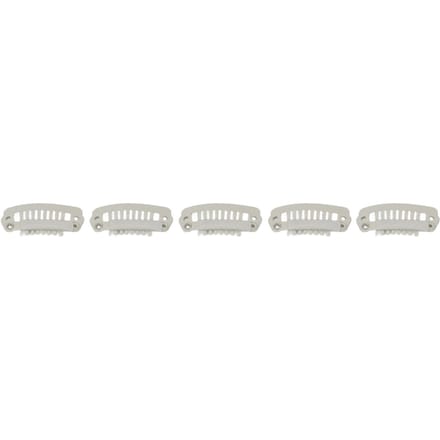 50 stuks Haarverlenging Clips Set Roestvrij Staal DIY 8 Tanden Snap Kam Pruik Clips Accessoires 1,1 inch beige