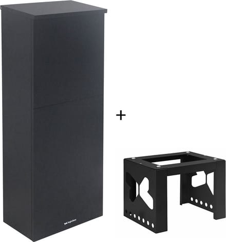 Logixbox - Pakketbrievenbus - Trendybox incl. complete Montagezuil - Grijs