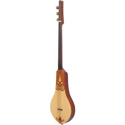 Dulcimer Gitaar Sparren en Mahonie 3-snarig Draagbare Dulcimer voor Oefening Optreden brown