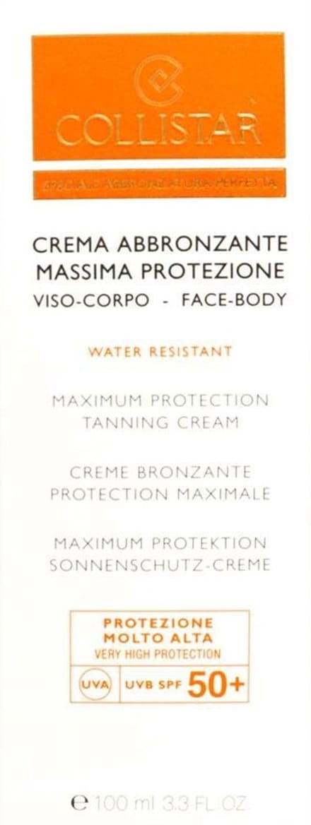 Collistar - Maximum Protection Tanning Cream - SPF 50 - 100 ml