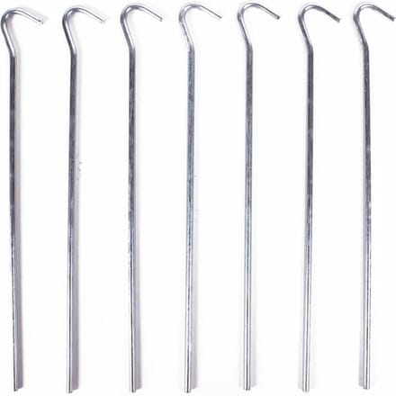 Benson Grondpen/tentharing - 28x - zilver - metaal - 22 cm - Rotspen - Spijkerharing