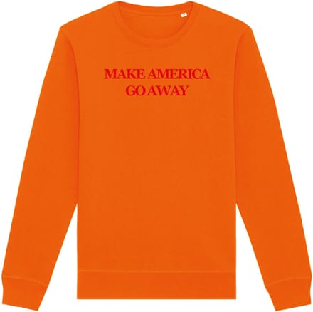 Make America go away (MAGA) - sweater - oranje | rood - S