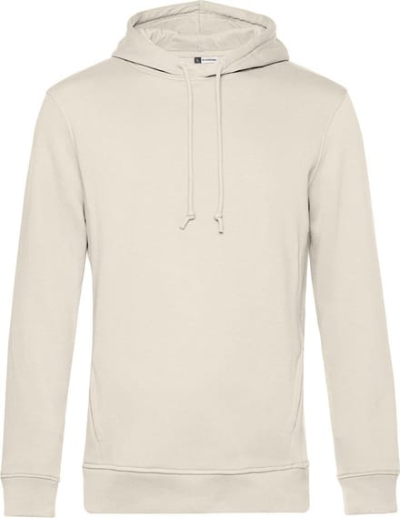 B&C Heren Biologische Hoodie (Gebroken wit)