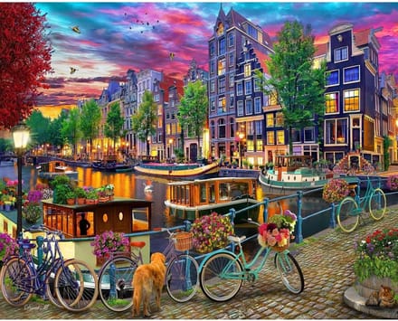 Legpuzzel 1000 stukjes - Stukjes puzzel - Ontspanning thuis - Grote stukjes - 76 x 61 cm