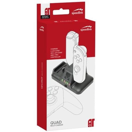 Speedlink QUAD Multi-Charger-Zwart (Switch) Nieuw