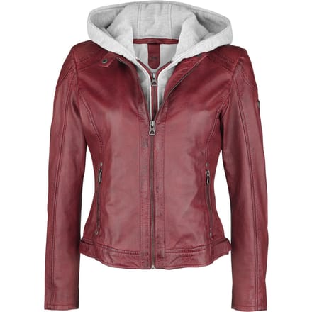 Mauritius Lederen jas - Angy S18 LAMAS - M - voor Vrouwen - rood