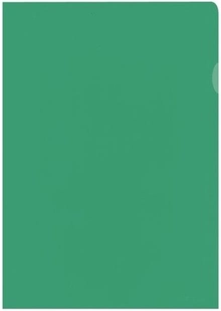 Kangaro L-map - A4 - PP 120 micron - groen transparant - 10 stuks