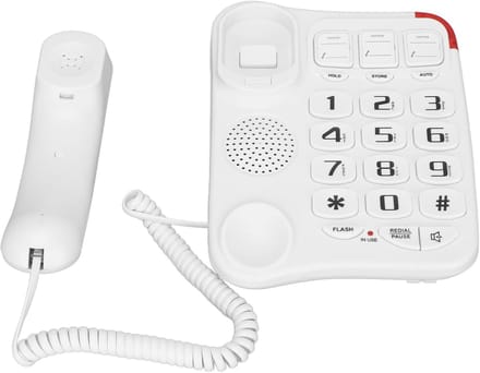 Vaste Telefoon met Grote Knoppen en Versterkt Geluid voor Ouderen