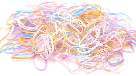 Rasta elastiekjes 500 stuks pastel kleuren - kinder - haar - staartjes