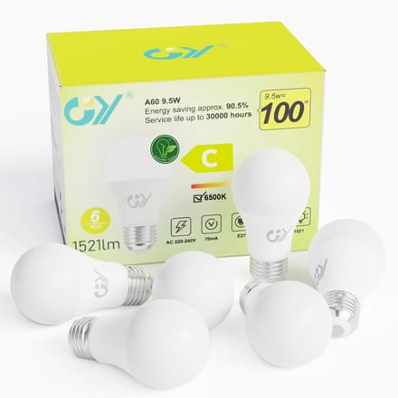 Led Lampen - E27 Lampjes - Binnenverlichting - Energiebesparend - 6 Stuks - Koel Wit