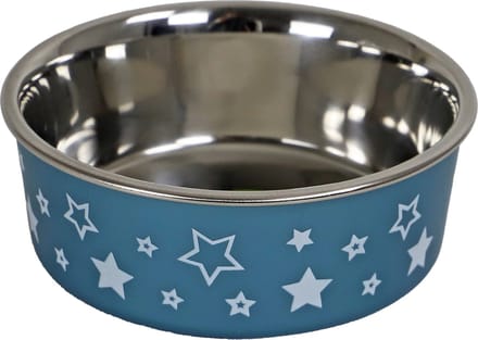Boon Eetbak RVS Sterrenprint 13cm/540ml Blauw