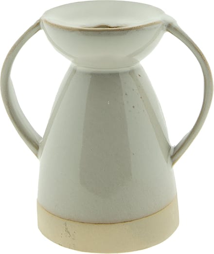 Clayre & Eef Kandelaar 9 cm Beige Porselein