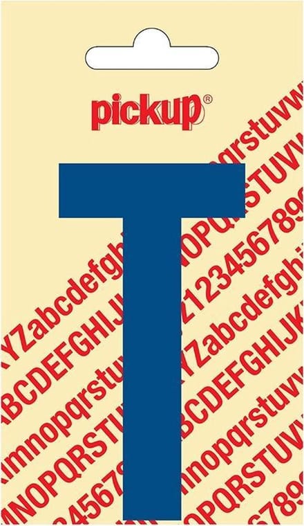 Pickup plakletter Nobel 90 mm blauw T - 31052090T