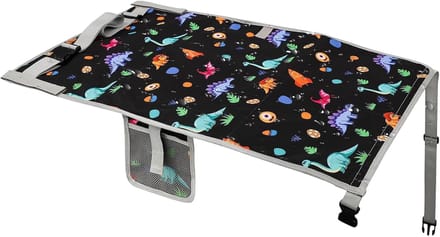 Vliegtuig Bed - Kinder Reisbed - Comfortabel Reizen - Verstelbare Pasvorm - 76 x 44.5cm - Dinosaurus