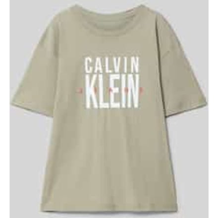 T-shirt met labelprint
