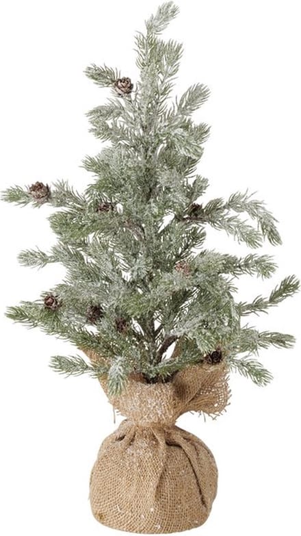 Boltze - Kunstkerstboom - Teppo - Tanne - In Jute - 54x30cm