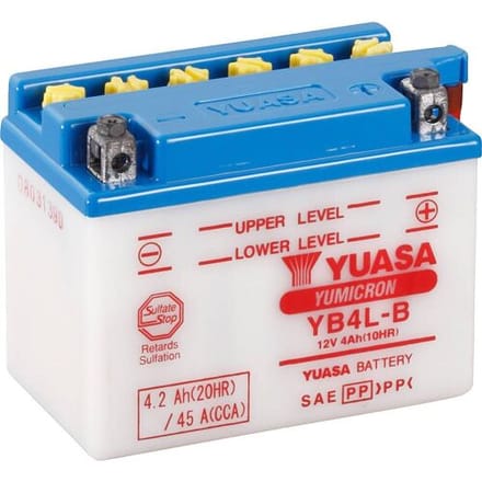 Yuasa YB4LB DC Motorfietsaccu 12 V 4 Ah Pooltype: Schroefklem type 5