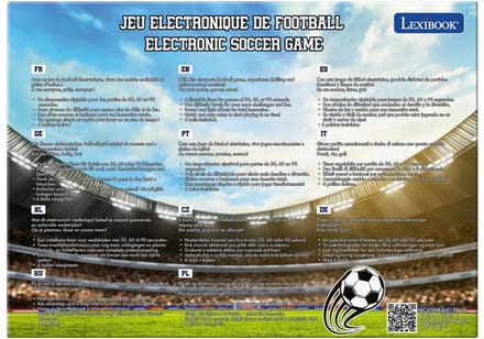 Elektronisch Voetbal Spel met verlichting en geluid voor 2 spelers