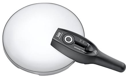 Snelkookpan met Metalen Deksel - 18 cm, Zilver