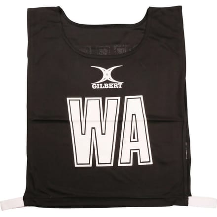 Gilbert Netball Monochrome Netball Bibs - Medium - Zwart