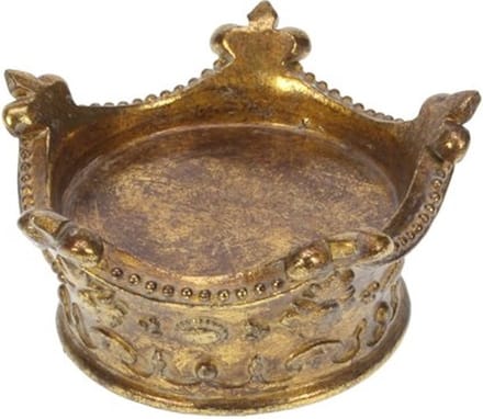 Kroon goud, fleur de lis, 11x5,5cm