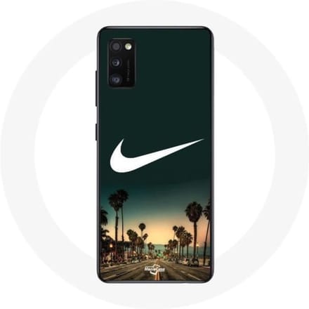 Coque - Nike - Samsung Galaxy A41 - Souple - Vert - Palmier Miami