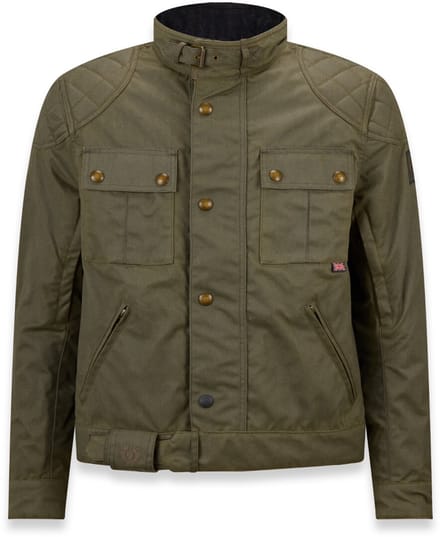 Belstaff Brooklands Olijf Gewaxte Jas - Jas