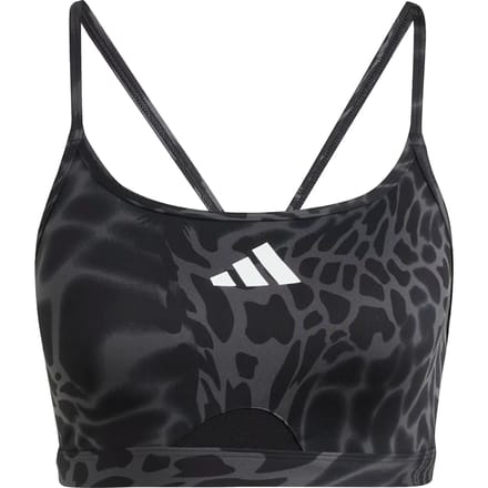 Adidas Performance Aeroreact Training Light Support 3-Stripes Beha - Dames - Zwart